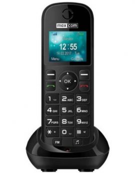 Teléfono Inalámbrico Maxcom MM35D/ Negro Reacondicionado