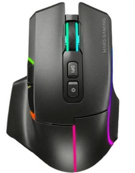 Ratón Inalámbrico Mars Gaming MMW-VECTOR/ Batería Recargable/ Hasta 12000 DPI