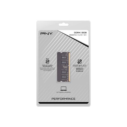 PNY MN8GSD42666 módulo de memoria 8GB 1x8GB DDR4 2666MHz 2 PNY MN8GSD42666 módulo de memoria 8GB 1x8GB DDR4 2666MHz