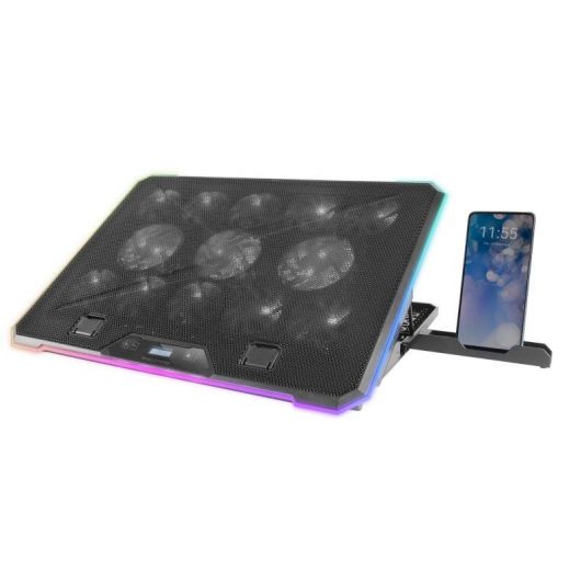 Soporte Refrigerante Mars Gaming MNBC23 para Portátiles hasta 17'/ Iluminación LED 2 Soporte Refrigerante Mars Gaming MNBC23 para Portátiles hasta 17'/ Iluminación LED