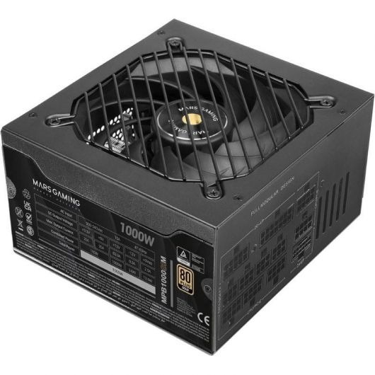 Fuente de Alimentación Mars Gaming MPB1000SIM/ 1000W/ Ventilador 14cm/ 80 Plus Gold Reacondicionado