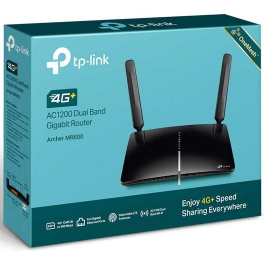 Router Inalámbrico 4G TP-Link Archer MR600 1200Mbps 2.4GHz 5GHz/ 2 Antenas/ WiFi 802 Router Inalámbrico 4G TP-Link Archer MR600 1200Mbps 2.4GHz 5GHz/ 2 Antenas/ WiFi 802.11a/n/ac - b/g/n - MR600 V2