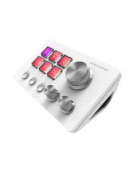 Mars Gaming MSD-TWO Control Deck Compacto 6 Teclas LCD Personalizables 3 Ruedas Windows MacOS Blanco