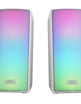 Altavoces Mars Gaming MSRGB2W/ 15W/ 2.0/ Blancos