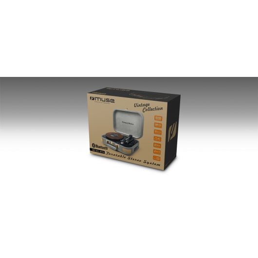 Muse MT-201 BTG Light Grey / Tocadiscos Con Altavoces Gris Claro 2 Muse MT-201 BTG Light Grey / Tocadiscos Con Altavoces Gris Claro