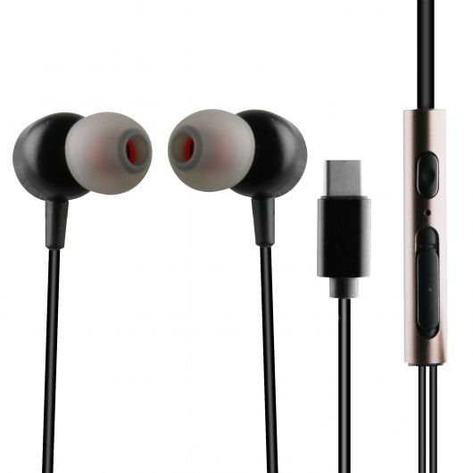 Muvit M1C Auriculares Estéreo Magnéticos USB Tipo C Negros