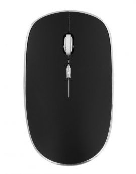 Tnb Rubby - Ratón óptico Inalámbrico Silencioso 1600 DPI Negro/Plata
