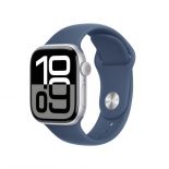 Apple Watch Series 10/ GPS/ 42mm/ Caja de Aluminio / Correa Deportiva Azul Denim S/M
