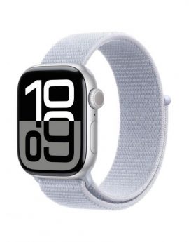 Apple Watch Series 10/ GPS/ 42mm/ Caja de Aluminio / Correa Loop Deportiva Azul Nube