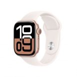 Apple Watch Series 10/ GPS/ 42mm/ Caja de Aluminio Oro Rosa / Correa Deportiva Rosa Rubor M/L