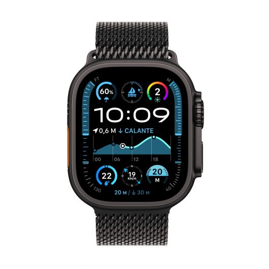 Apple Watch Ultra 2 GPS + Cellular 49mm Caja Negra Titanio con Correa Milanese Loop Titanio S Negra 3 Apple Watch Ultra 2 GPS + Cellular 49mm Caja Negra Titanio con Correa Milanese Loop Titanio S Negra