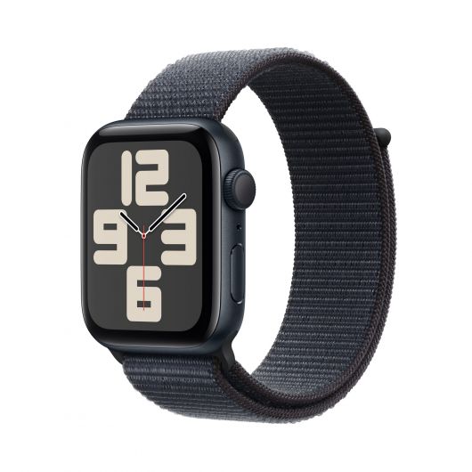 Apple Watch SE 3rd V2/ GPS/ 44mm/ Caja de Aluminio Medianoche/ Correa Loop Deportiva Tinta