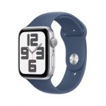 Apple Watch SE 3rd V2/ GPS/ 44mm/ Caja de Aluminio/ Correa Deportiva Azul Denim M/L