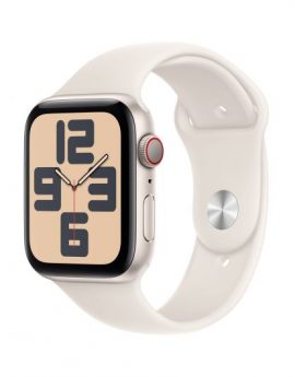 Apple Watch SE 3rd V2/ GPS/ Cellular/ 44mm/ Caja de Aluminio Blanco Estrella/ Correa Deportiva Blanco Estrella S/M