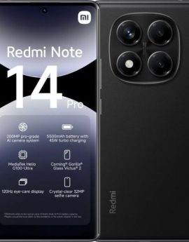 Smartphone Xiaomi Redmi Note 14 Pro 8GB/ 256GB/ 6.67'/ Negro Medianoche - MZB0ICZEU