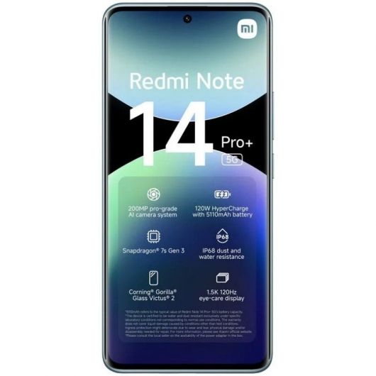 Smartphone Xiaomi Redmi Note 14 Pro+ 8GB/ 256GB/ 6 Smartphone Xiaomi Redmi Note 14 Pro+ 8GB/ 256GB/ 6.67'/ 5G/ Azul