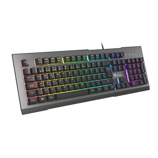 Teclado Gaming Genesis RHOD 500 Portugués USB Retroiluminado Mecanico Aluminio