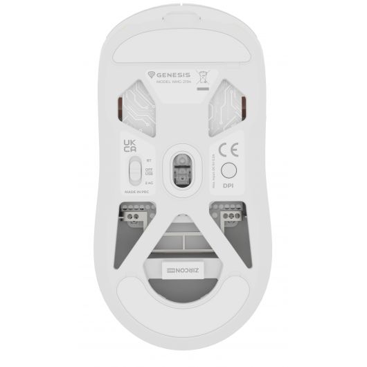 Genesis Zircon 660 Pro Wireless Ratón Gaming Ambidextro Bluetooth + USB-C Óptico 26000 DPI Blanco 3 Genesis Zircon 660 Pro Wireless Ratón Gaming Ambidextro Bluetooth + USB-C Óptico 26000 DPI Blanco