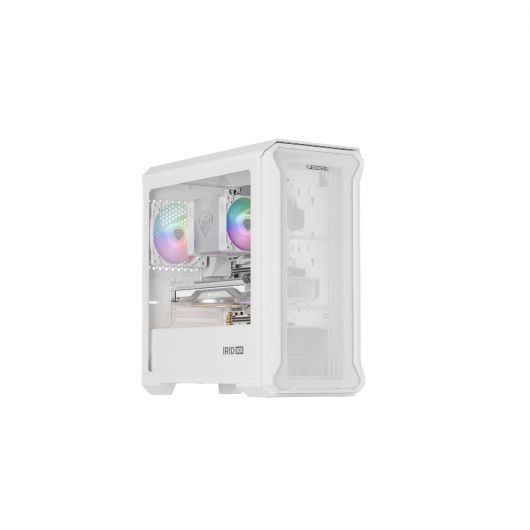 GENESIS Irid 503 Mini Tower Transparente/Blanco