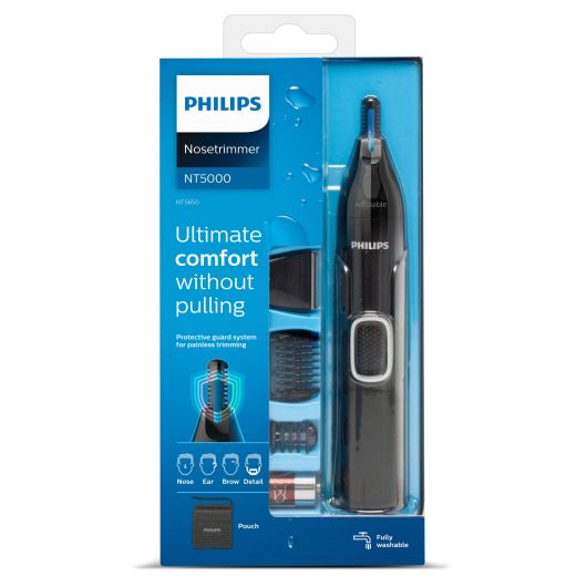 Philips 5000 series Nose trimmer series 5000 NT5650/16 Recortador de precisión para nariz, orejas y cejas 3 Philips 5000 series Nose trimmer series 5000 NT5650/16 Recortador de precisión para nariz, orejas y cejas