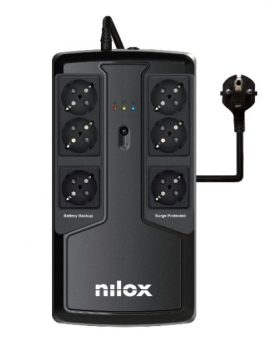 Nilox Office Premium Line Interactive 850 SAI Línea Interactiva 850VA 595W