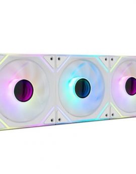 Pack 3 Ventiladores Nox Pro Link/ ARGB/ 12cm/ Blancos