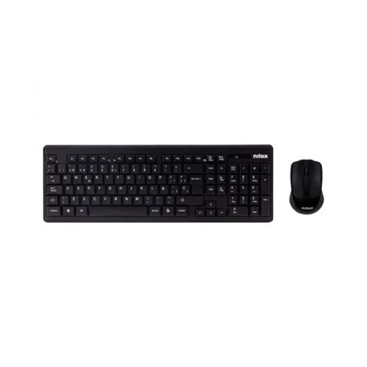 Nilox Combo Teclado + Ratón Inalámbricos Negro