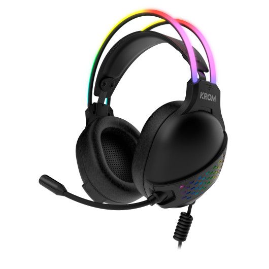 Krom Klaim Auriculares Diadema USB tipo A Negro