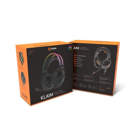 Krom Klaim Auriculares Diadema USB tipo A Negro 8 Krom Klaim Auriculares Diadema USB tipo A Negro
