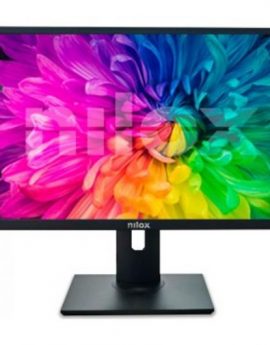 Monitor Nilox Nxm24regweb01 24' Dp Hdmi Vga IPS FHD 75Hz 5ms 250nits 2x2w Webcam Vesa 100x100 Negro