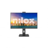 Monitor Nilox NXM24RWEB02B 23.8’ FHD 120Hz IPS LED Base Giratoria Webcam Altavoces Low Blue Light