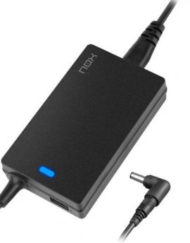 Cargador de Portátil Nox 65W/ 65W/ Automático/ 10 Conectores/ Voltaje 15-20V