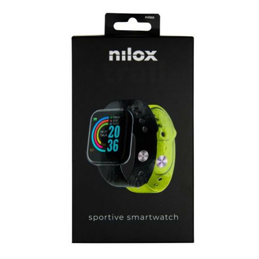 Nilox Smartwatch Trailband Sport 2 correas Negro-Verde 2 Nilox Smartwatch Trailband Sport 2 correas Negro-Verde