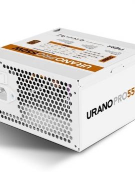 Fuente de Alimentación Nox Hummer Urano Pro White/ 550W/ Ventilador 12cm/ 80 Plus Bronze