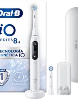 Cepillo Dental Oral-B iO Serie 8N/ Incluye 2 Recambios/ Blanco