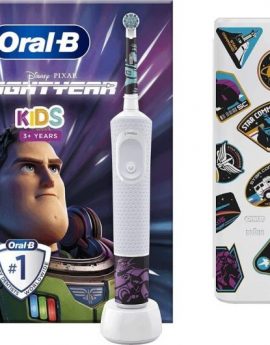 Cepillo Dental Oral-B Vitality Kids Lightyear/ Incluye Funda y 4 Pegatinas Temáticas