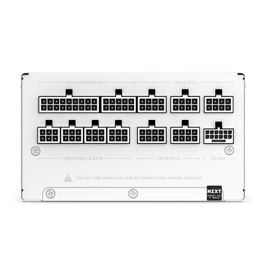 NZXT C1000 Gold Fuente de alimentación 1000W 80 Plus Gold 24-pin ATX Blanco 4 NZXT C1000 Gold Fuente de alimentación 1000W 80 Plus Gold 24-pin ATX Blanco