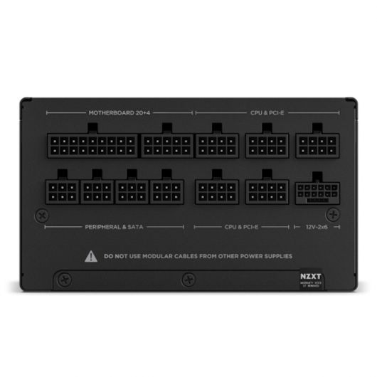 NZXT C1200 Gold Fuente de alimentación 1200 W 24-pin ATX Negro 4 NZXT C1200 Gold Fuente de alimentación 1200 W 24-pin ATX Negro