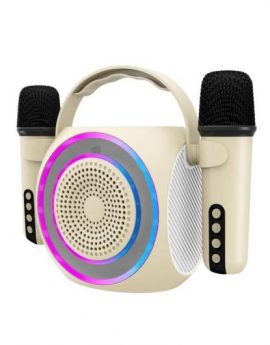 Celly PARTYMIC2WH Altavoz para fiestas 2 Microfonos inalambricos RGB