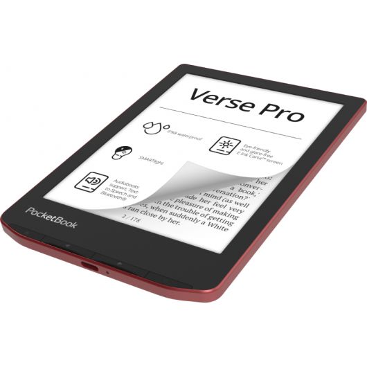 PocketBook Verse Pro Libro Electrónico 6' 16GB Negro/Rojo