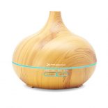 Humidificador Phoenix Zeno2 400 ml madera con control remoto