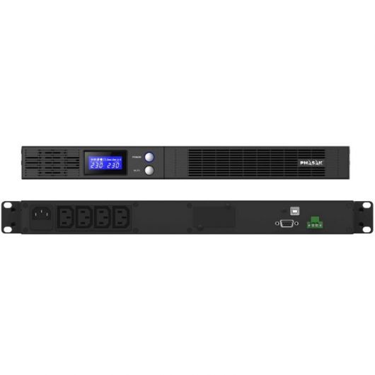 SAI Línea Interactiva Phasak Protekt Slim Rack/ 750VA-450W/ 4 Salidas/ Formato Rack 2 SAI Línea Interactiva Phasak Protekt Slim Rack/ 750VA-450W/ 4 Salidas/ Formato Rack