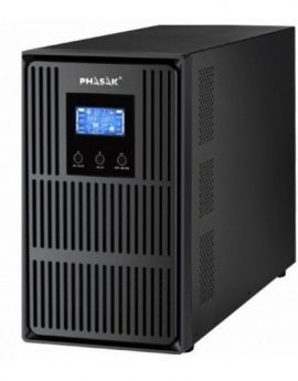 SAI Online Phasak Conqueror Pro 3000 VA Online LCD/ 3000VA-2700W/ 4 Salidas/ Formato Torre