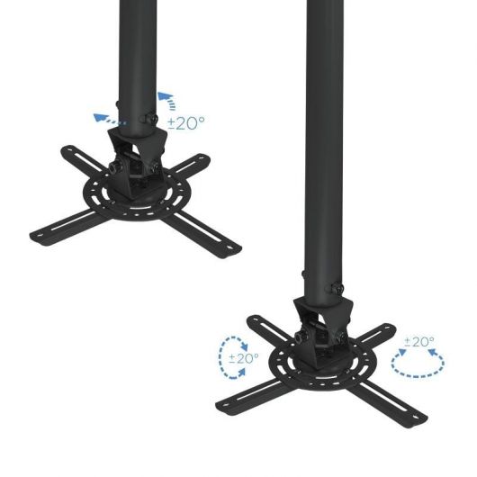 Soporte de Techo para Proyector TooQ PJ3030TN-B/ Inclinable-Giratorio-Nivelable/ hasta 20kg 5 Soporte de Techo para Proyector TooQ PJ3030TN-B/ Inclinable-Giratorio-Nivelable/ hasta 20kg