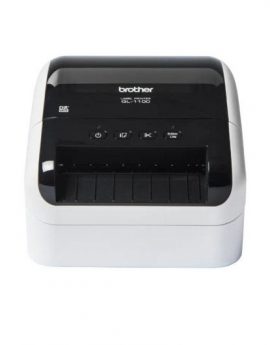 Impresora de Etiquetas Brother QL-1100C/ Térmica/ Ancho etiqueta 103mm/ USB/ Blanca y Negra