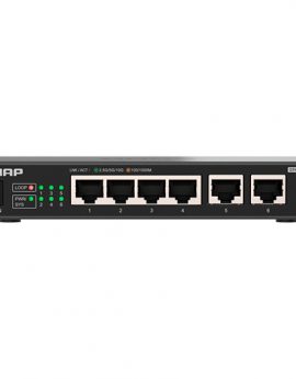 QNAP QSW-2104-2T-R2 Switch No administrado 10G Ethernet (100/1000/10000) Negro