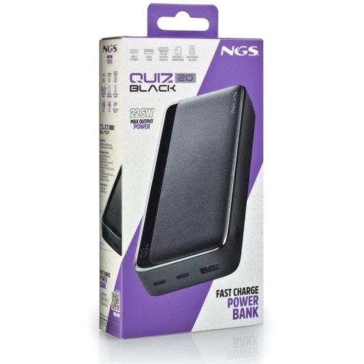 PowerBank 20000mAh NGS Quiz 20/ 22 PowerBank 20000mAh NGS Quiz 20/ 22.5W/ Negra