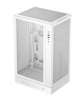 Caja DeepCool CH270 Digital Mini Torre Micro-ATX Vidrio Templado Blanca