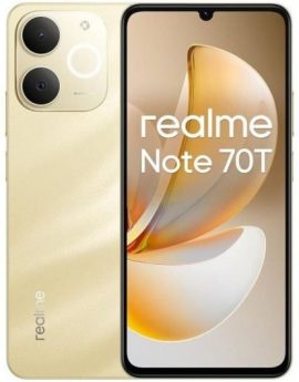 Smartphone Realme Note 70T 4GB/ 256GB/ 6.74'/ Dorado Playa