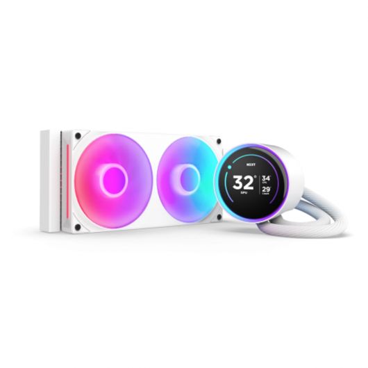 NZXT Kraken Elite 240 RGB Procesador Sistema de refrigeración líquida todo en uno 12 cm Blanco - RL-KR24E-W2